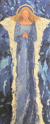 #47 Blue Angel Tall Card by Chantal Littleton