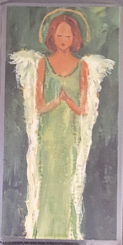 #38 Green Angel Bookmark by Chantal Littleton
