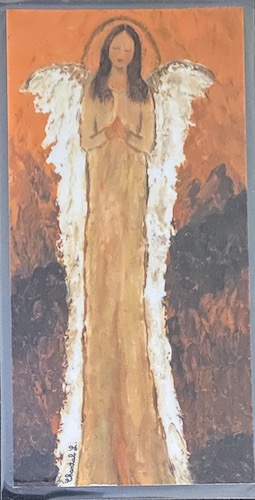 #41 Light Orange Angel Bookmark by Chantal Littleton